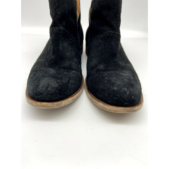 Kork-Ease Ryder Boots Womens Sz 7.5M Black Leather Suede Back Zip Ankle - Picture 5 of 15